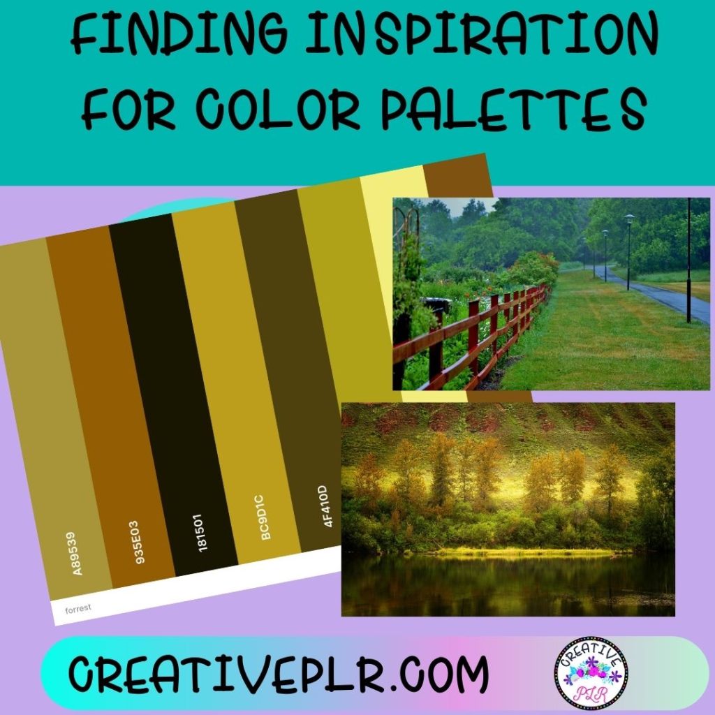 FINDING INSPIRATION FOR COLOR PALETTES