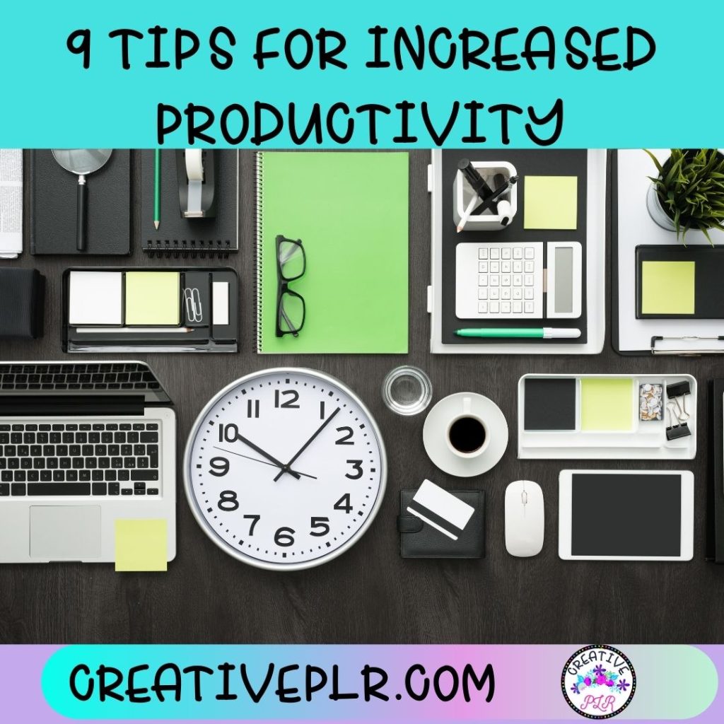 tips for increased productivity