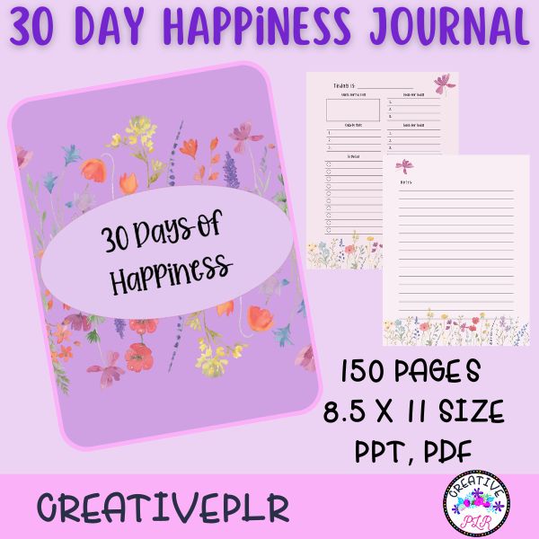30 Day Happiness Journal