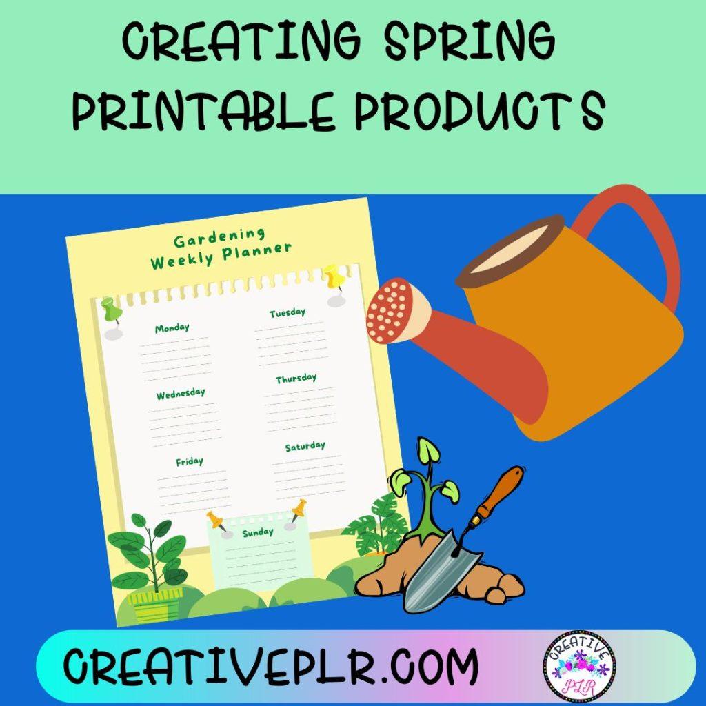 Creating Spring Printable Products