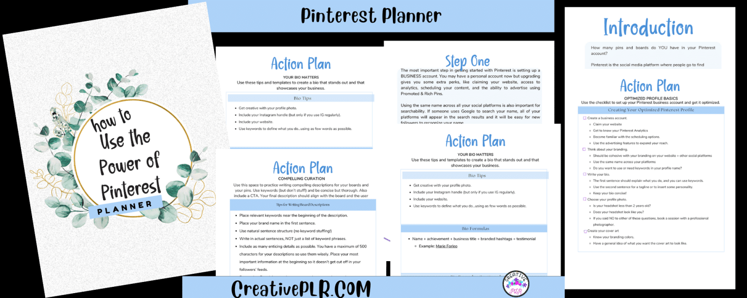 Pinterest Planner - Creative PLR