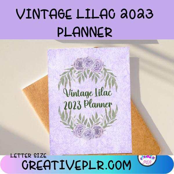 vintage Lilac Planner