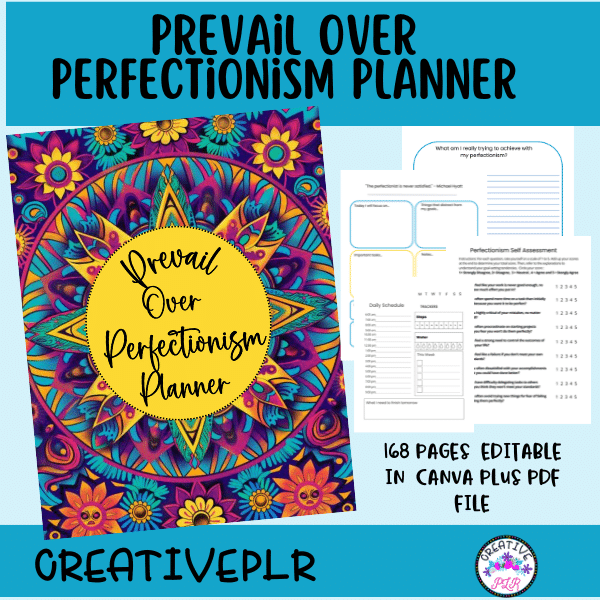 Prevail over Perfectionism Planner