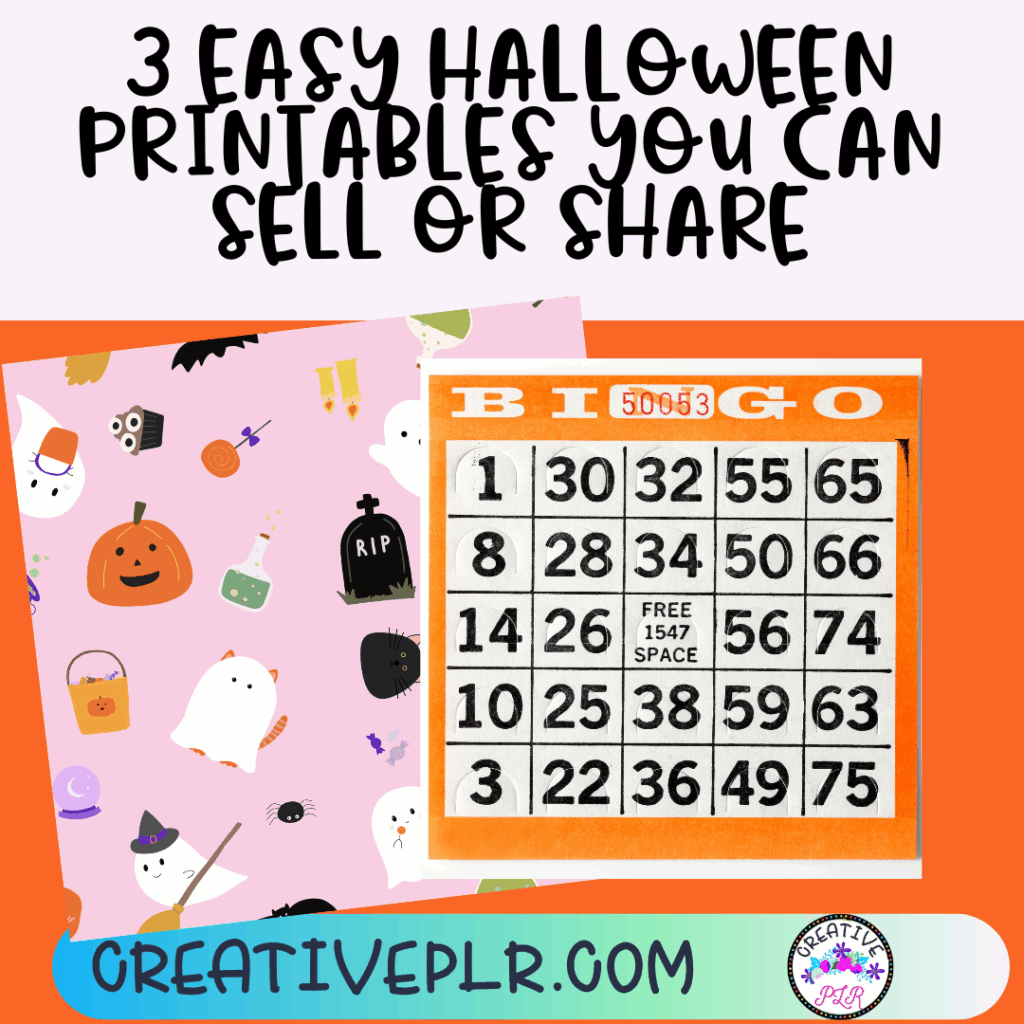 3 Easy Halloween Printables You Can Sell or Share